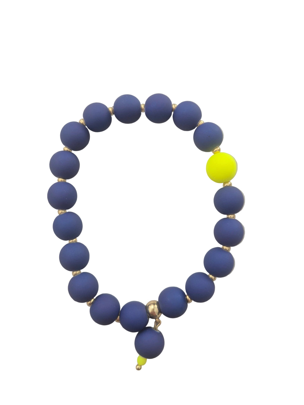 Deep Blue and Neon Yellow