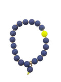 Deep Blue and Neon Yellow