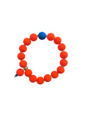 Neon Orange with blue