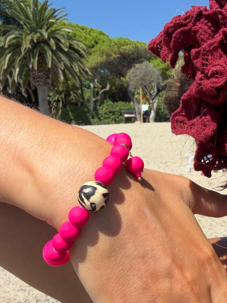 Pink Cheetah Bracelet